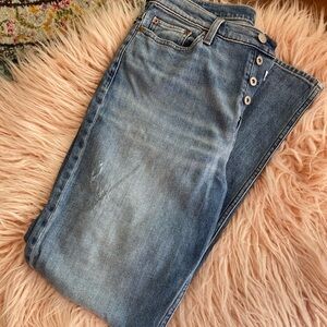 Etica straight leg jeans.